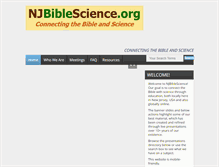 Tablet Screenshot of njbiblescience.org